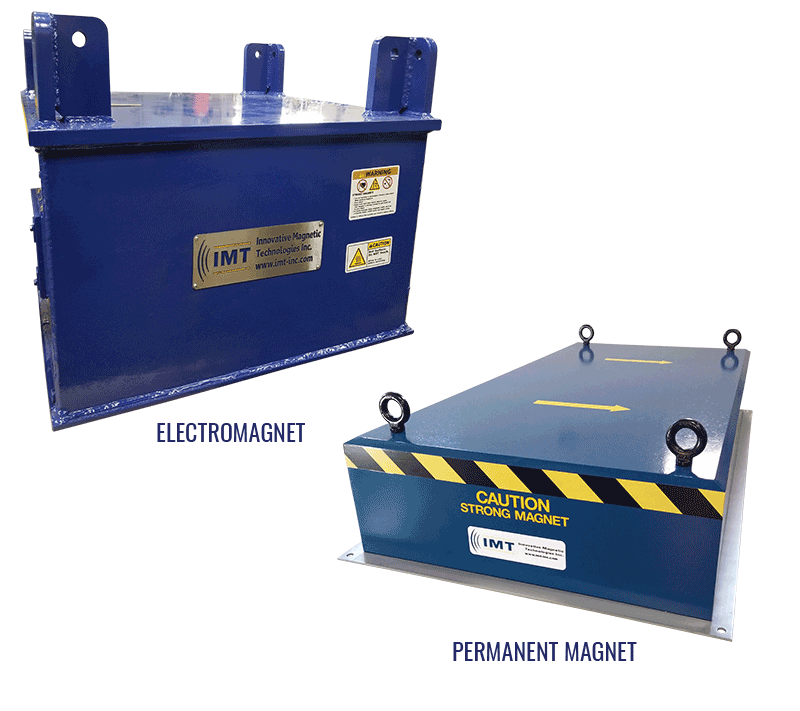 Difference between Electromagnet and Permanent Magnetic Separators